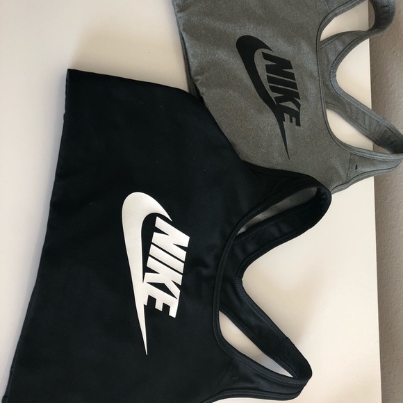 *SOLD* TWO Nike dri-fit sports bras Medium - Picture 1 of 3